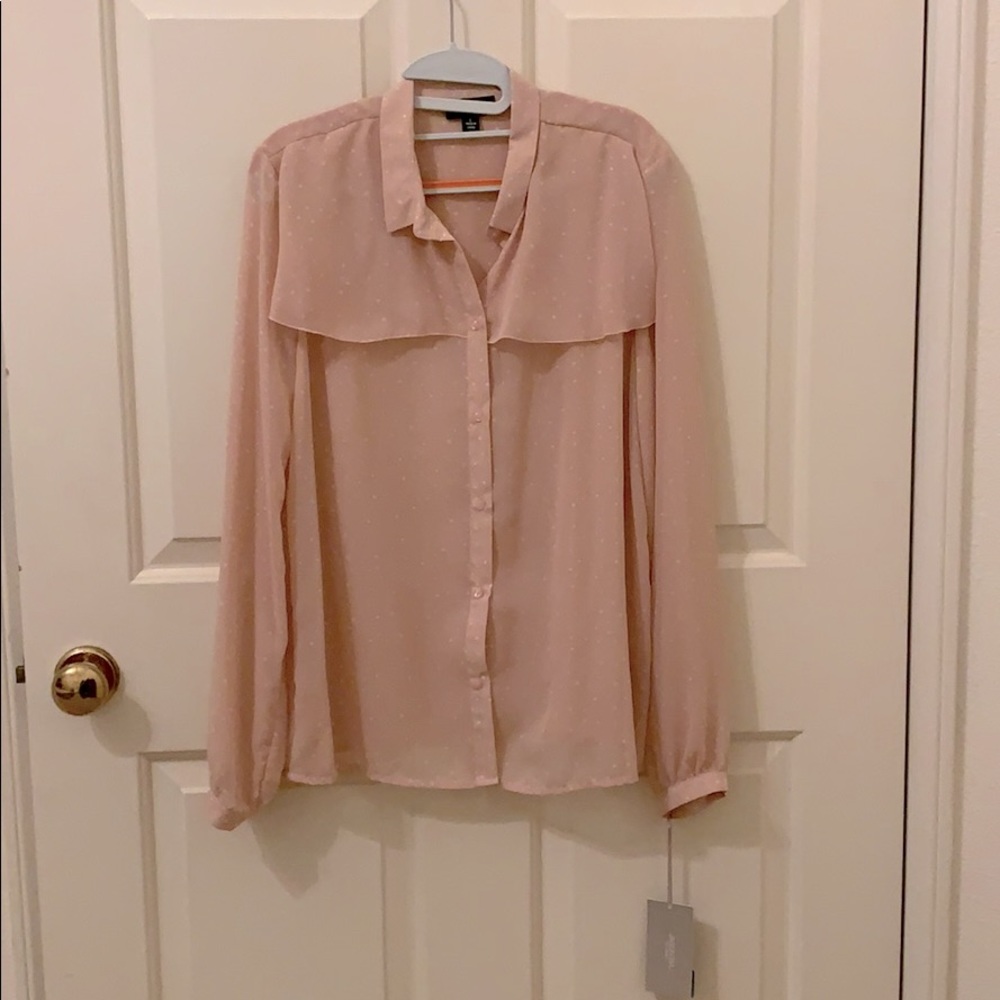 Pink Dotted Blouse